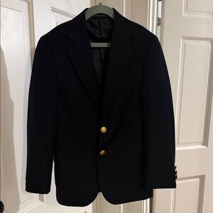 Classic Navy Blazer with Gold Buttons
